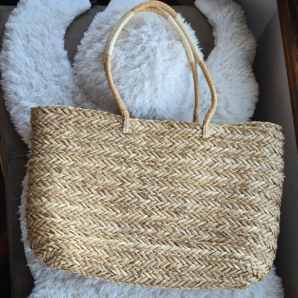 a new day Handbags - a new day Natural Straw Tote Bag extra large